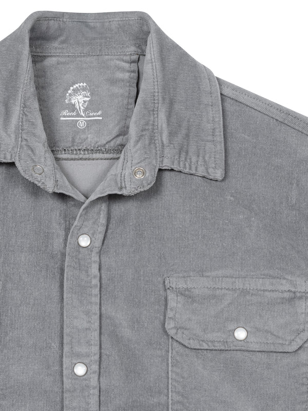 Rock Creek Herren Cordhemd Kentkragen H-412