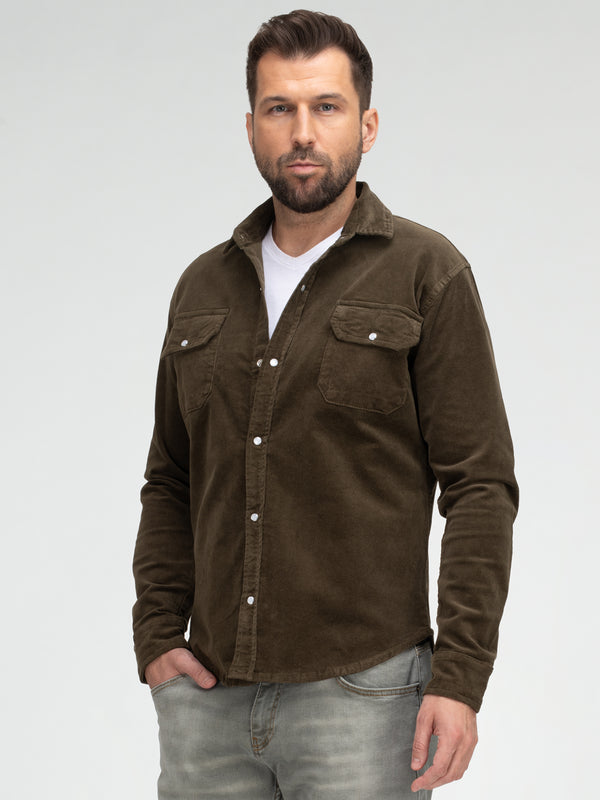 Rock Creek Herren Cordhemd Kentkragen H-412