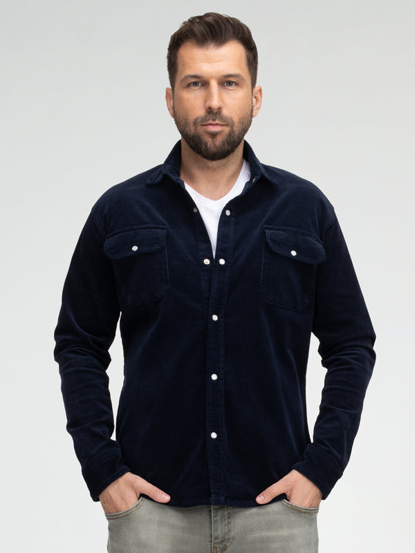 Rock Creek Herren Cordhemd Kentkragen H-412