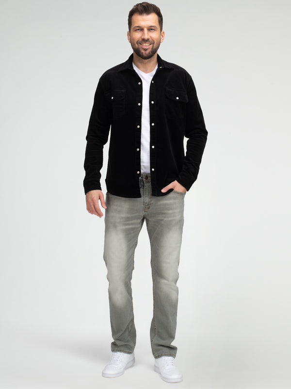 Rock Creek Herren Cordhemd Kentkragen H-412