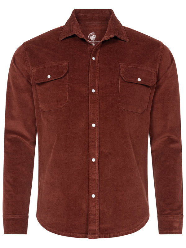 Rock Creek Herren Cordhemd Kentkragen H-412