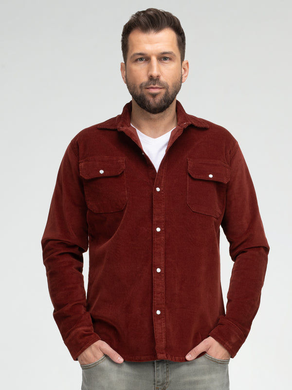 Rock Creek Herren Cordhemd Kentkragen H-412