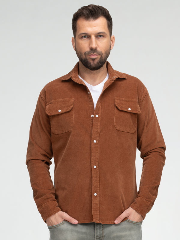 Rock Creek Herren Cordhemd Kentkragen H-412