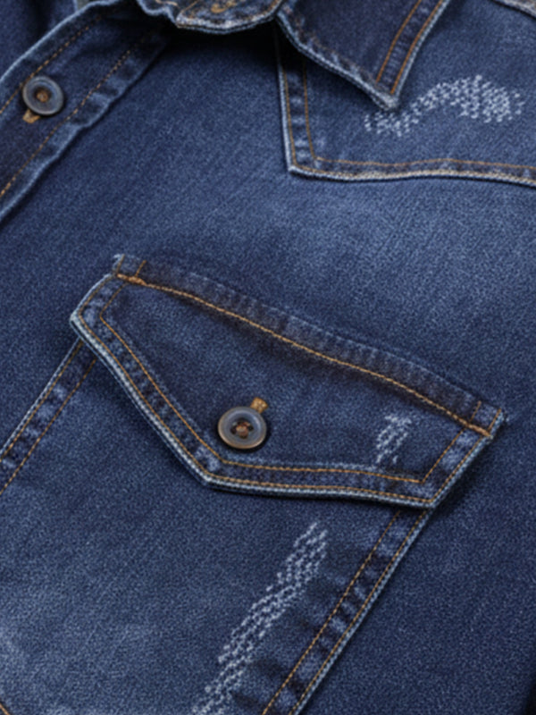 Rock Creek Herren Jeanshemd H-419