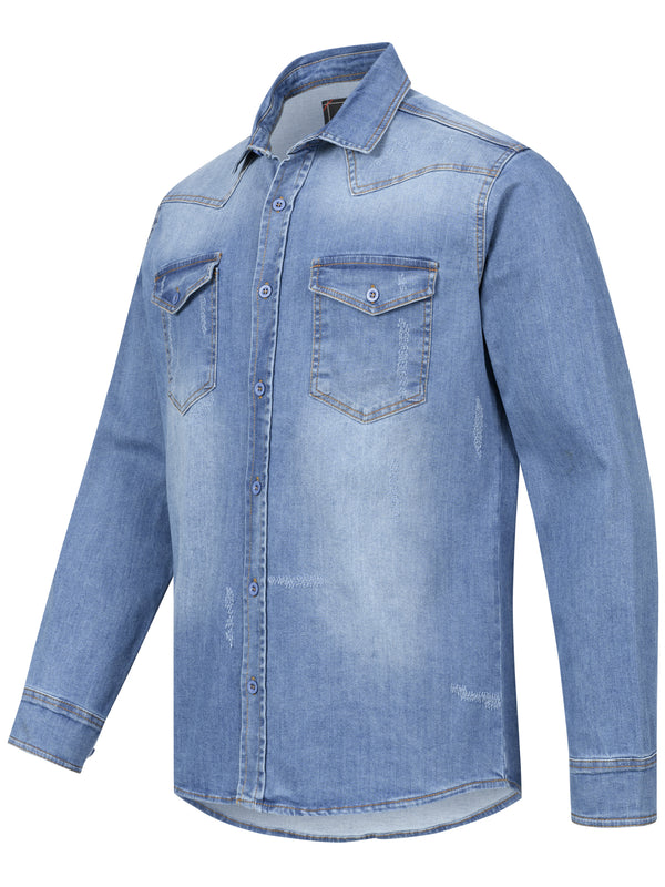 Rock Creek Herren Jeanshemd H-419