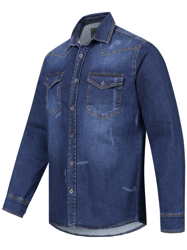 Rock Creek Herren Jeanshemd H-419