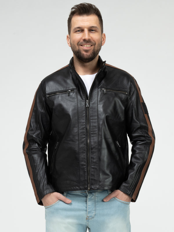 Rock Creek Herren Lederjacke H-401