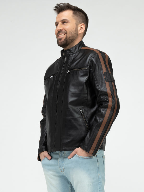Rock Creek Herren Lederjacke H-401