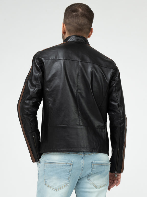 Rock Creek Herren Lederjacke H-401