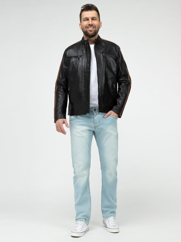 Rock Creek Herren Lederjacke H-401