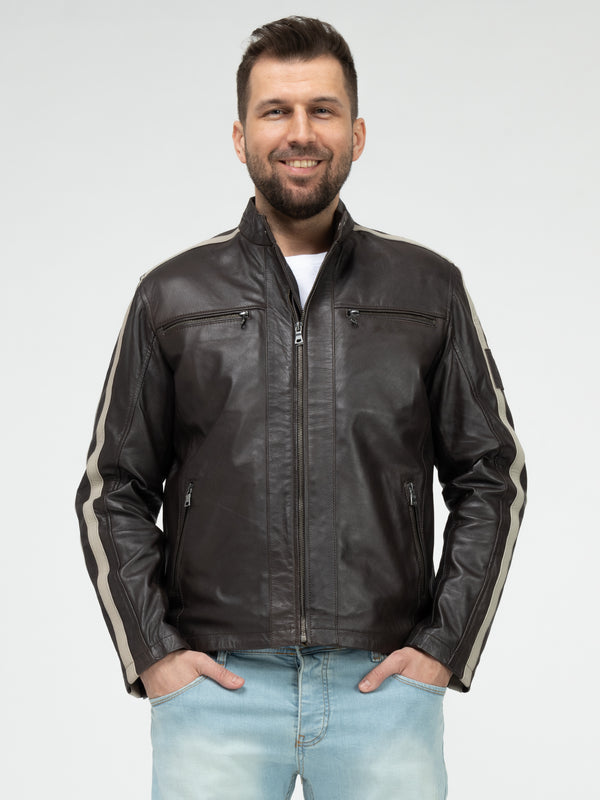 Rock Creek Herren Lederjacke H-401