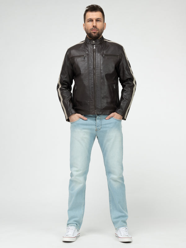 Rock Creek Herren Lederjacke H-401