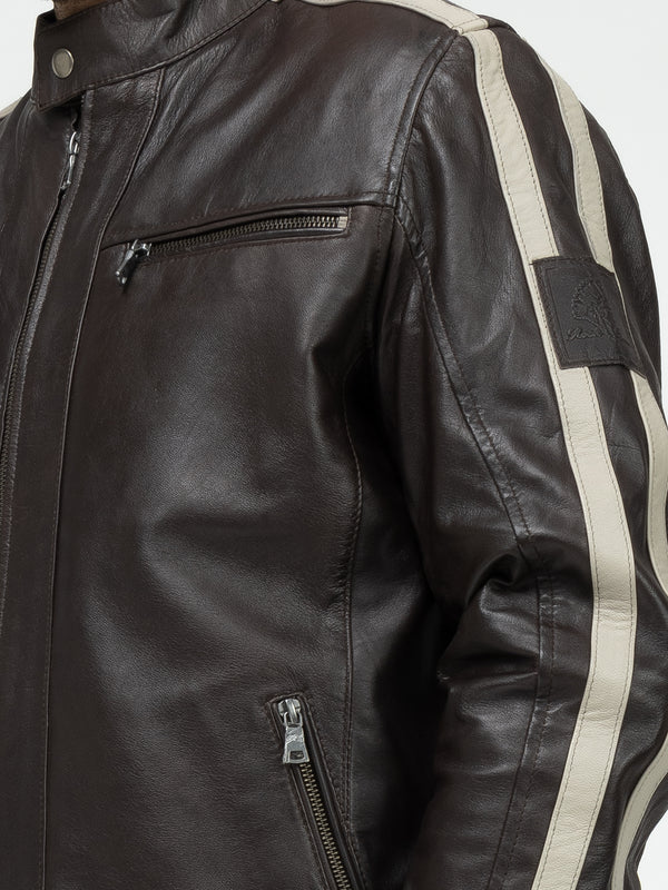 Rock Creek Herren Lederjacke H-401