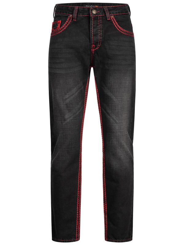 Rock Creek Herren Jeans Comfort Fit Schwarz RC-2092