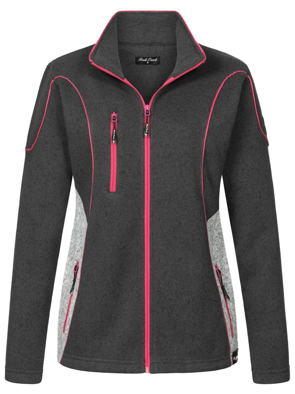 Rock Creek Damen Fleecejacke Melange Fleece D-499
