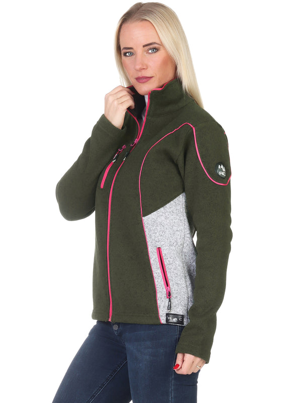Rock Creek Damen Fleecejacke Melange Fleece D-499