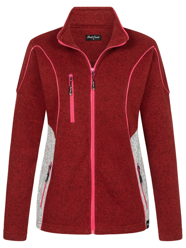 Rock Creek Damen Fleecejacke Melange Fleece D-499