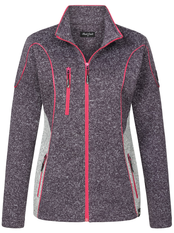 Rock Creek Damen Fleecejacke Melange Fleece D-499