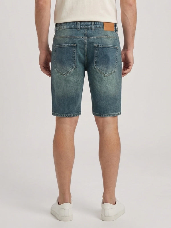 Rock Creek Herren Jeans Shorts Blau-Grün RC-2448