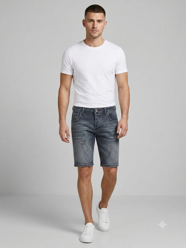 Rock Creek Herren Jeans Shorts Dunkelblau RC-2447