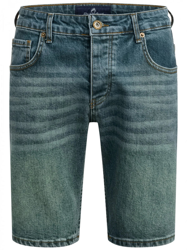 Rock Creek Herren Jeans Shorts Blau-Grün RC-2448