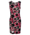 Damen Midikleid Sommer Kleid Camouflage Sommerkleid Figurbetont  