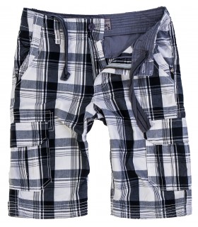 Herren Karoshorts Bermuda Hose Cago-Shorts Sommer Hose kurz Shorts H-158 S-XXL