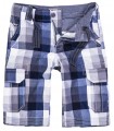 Herren Karoshorts Bermuda Hose Cago-Shorts Sommer Hose kurz Shorts H-158 S-XXL