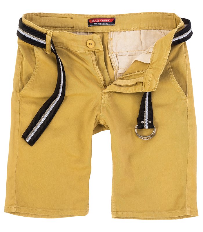 Rock Creek Herren Designer Chino Shorts kurze Hose Chinoshorts Gürtel  RC-2133 Kaufen