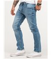 Lorenzo Loren Herren Jeans Regular Fit Hellblau LL-4001