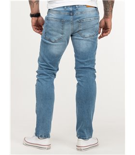 Lorenzo Loren Herren Jeans Regular Fit Dunkelgrau LL-4001