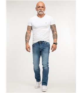 Lorenzo Loren Herren Jeans Regular Fit Blau LL-4002