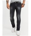 Rock Creek Herren Jeans Slim Fit Schwarz RC-2143