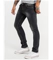 Rock Creek Herren Jeans Slim Fit Schwarz RC-2143