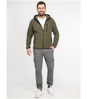 Rock Creek Herren Fleecejacke Melange Fleece H-390 