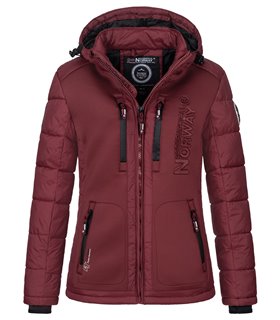 Geographical Norway Damen Winter Mantel mit Kunstfellkragen D-515 