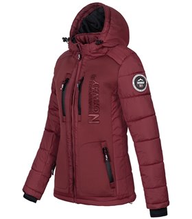 Geographical Norway Damen Winter Mantel mit Kunstfellkragen D-515 