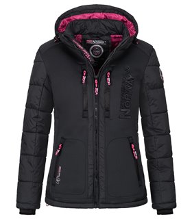 Geographical Norway Damen Winter Mantel mit Kunstfellkragen D-515 