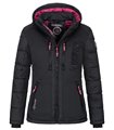 Geographical Norway Damen Winter Mantel mit Kunstfellkragen D-515 