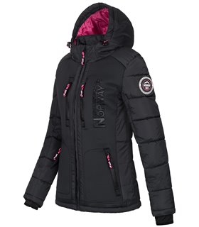 Geographical Norway Damen Winter Mantel mit Kunstfellkragen D-515 