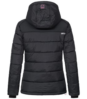 Geographical Norway Damen Winter Mantel mit Kunstfellkragen D-515 