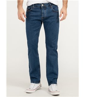 Lorenzo Loren Herren Jeans Regular Fit Blau LL-4009