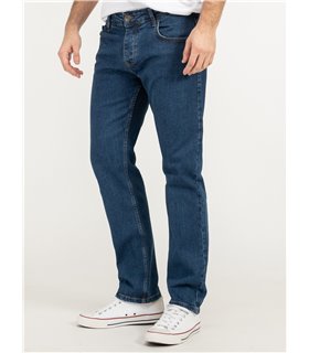 Lorenzo Loren Herren Jeans Regular Fit Blau LL-4009