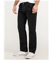 Lorenzo Loren Herren Jeans Regular Fit Schwarz LL-4007