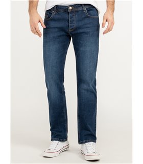 Lorenzo Loren Herren Jeans Regular Fit Blau LL-4008