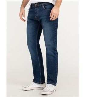 Lorenzo Loren Herren Jeans Regular Fit Blau LL-4008