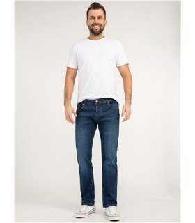 Lorenzo Loren Herren Jeans Regular Fit Blau LL-4008