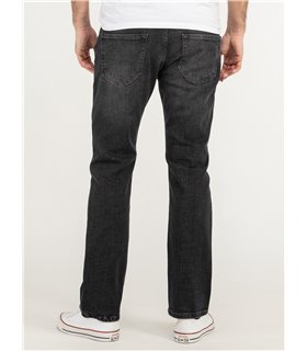 Lorenzo Loren Herren Jeans Regular Fit Dunkelgrau LL-4006