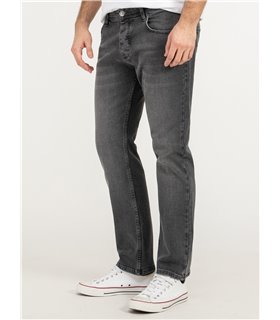 Lorenzo Loren Herren Jeans Regular Fit Grau LL-4010