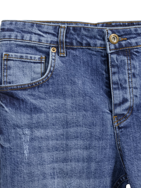 Rock Creek Herren Jeans Shorts Blau RC-2449